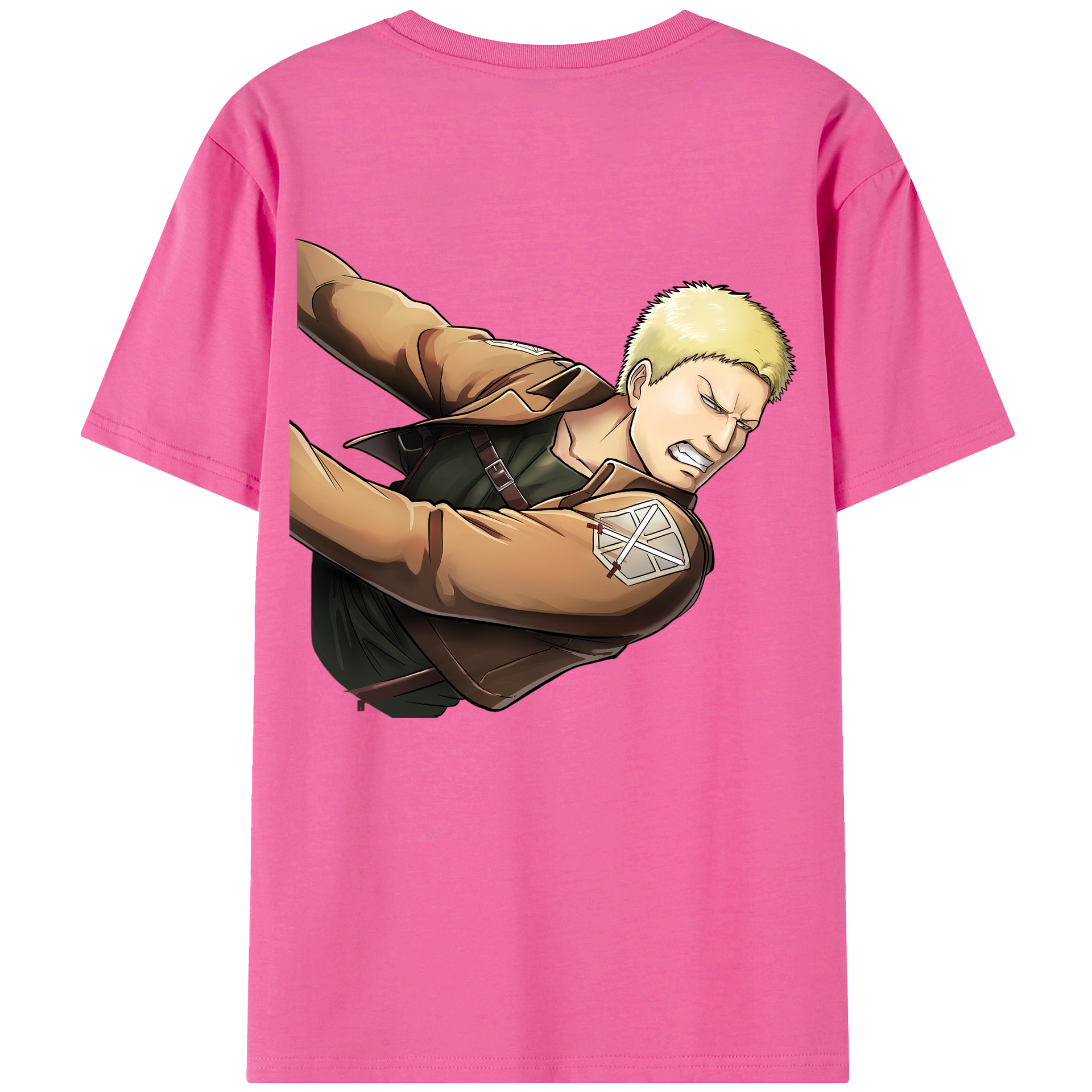 （画像用） 進撃の巨人 ライナー・ブラウン Attack on Titan Reiner Braun レディース半袖Tシャツ(バックプリント)